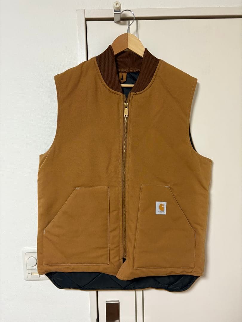 80s carhartt カーハート duck vest large tall