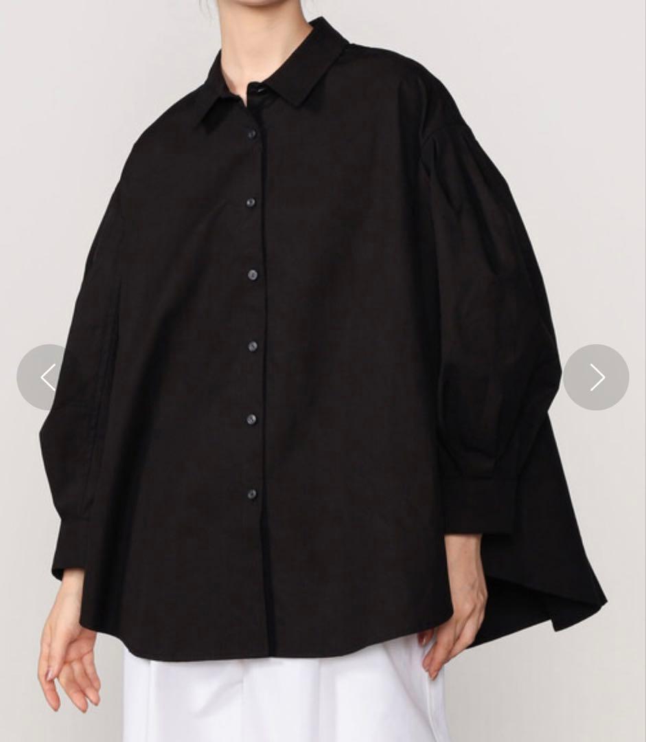 【美品】eunoia ユノイア full sleeve shirt ブラック