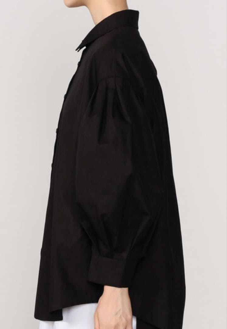 【美品】eunoia ユノイア full sleeve shirt ブラック