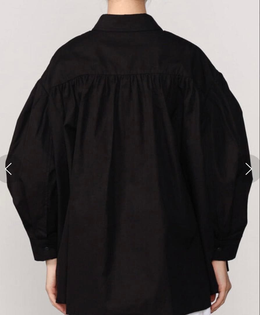 【美品】eunoia ユノイア full sleeve shirt ブラック