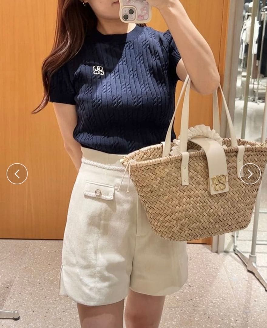 【最終値下げ】SNIDEL コットンショルダーブレードトートバッグ