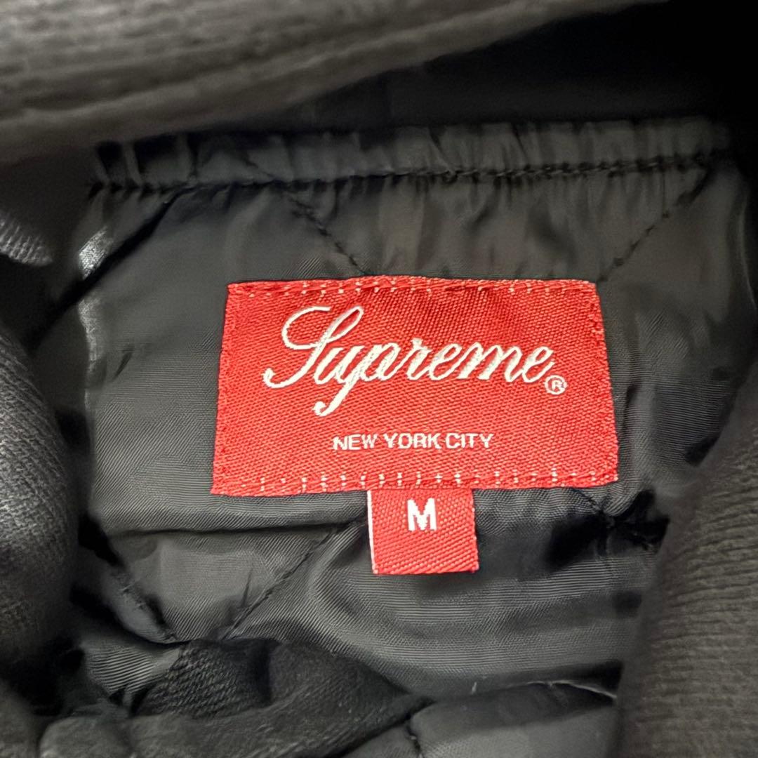 Supreme Fleece Hooded Denim Shirt ブラック