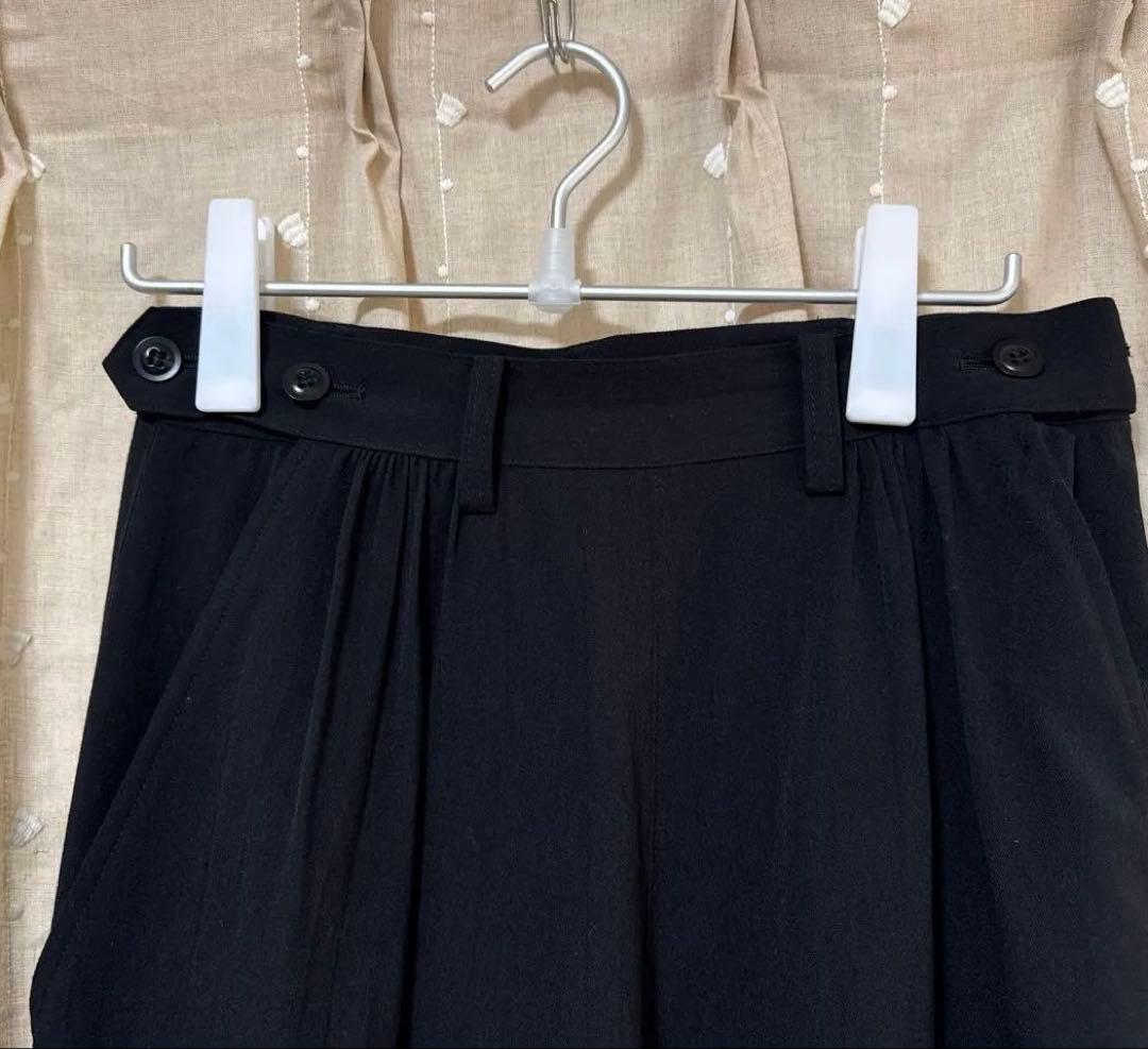 y's黒 ワイドパンツ 後ポケット付き