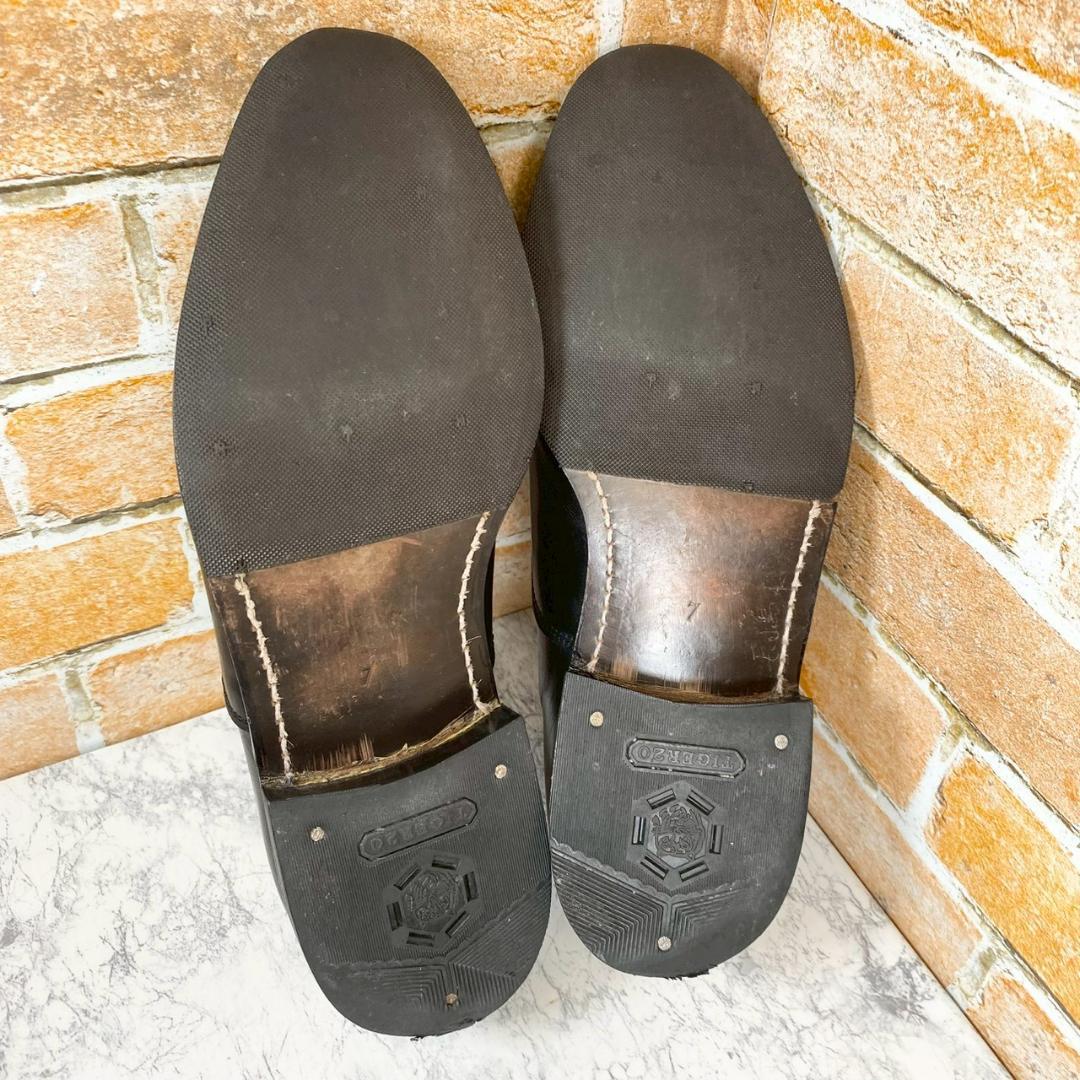 【メンズブランド革靴】　ロイヤルハイランド　ストレートチップ　ブラック　26㎝