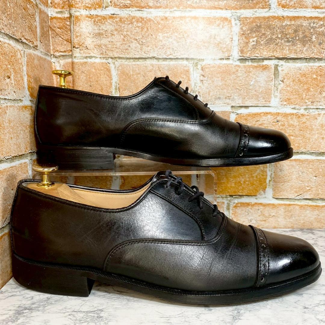 【メンズブランド革靴】　ロイヤルハイランド　ストレートチップ　ブラック　26㎝