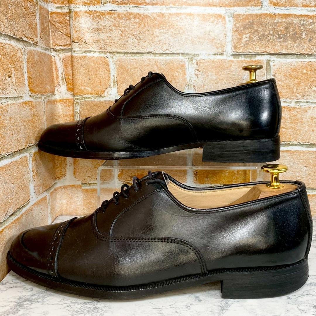 【メンズブランド革靴】　ロイヤルハイランド　ストレートチップ　ブラック　26㎝