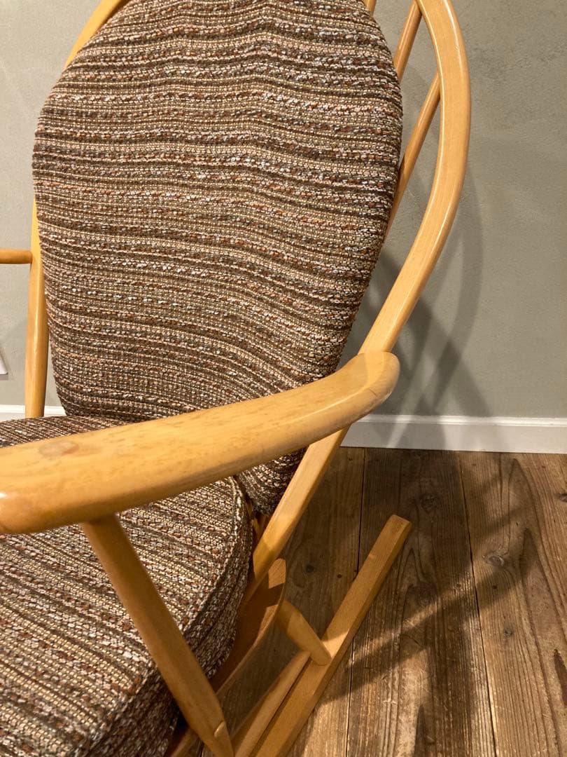 アーコール　ERCOL　ロッキング　グランドファーザーチェア　ヴィンテージ