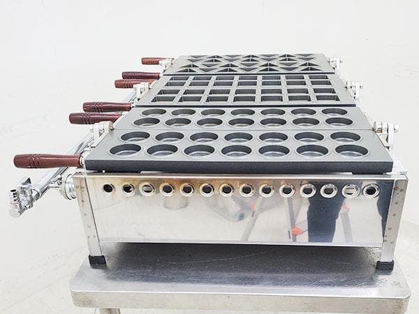 Z499/大判焼き器/今川焼き/回転焼き/3連式ガス式/都市ガス/業務用