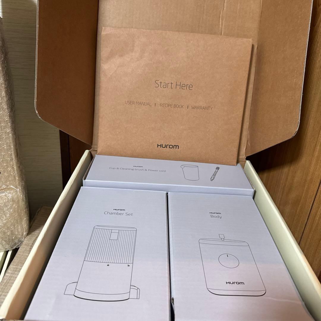 Hurom ジューサー ホワイト スロージューサー H310A ホワイト 美品