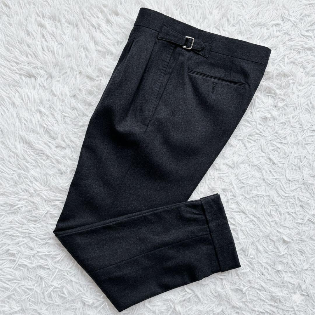 美品 リングヂャケット サキソニー ウール アジャスター スラックス 日本製