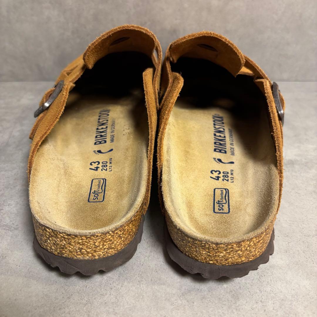 美品　ビルケンシュトック ボストン サボサンダル ミンク 28cm