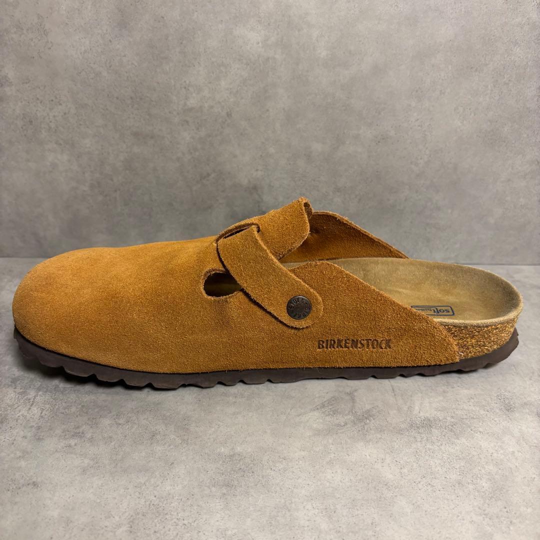 美品　ビルケンシュトック ボストン サボサンダル ミンク 28cm