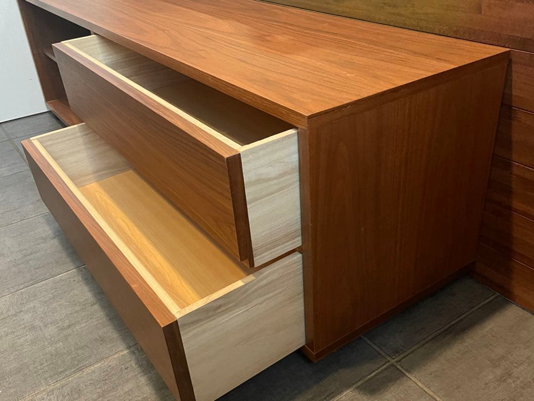 san nekoMUJI/無印良品■ウォルナット材スタッキングキャビネット