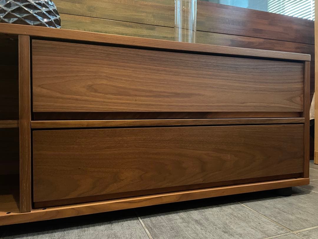 san nekoMUJI/無印良品■ウォルナット材スタッキングキャビネット