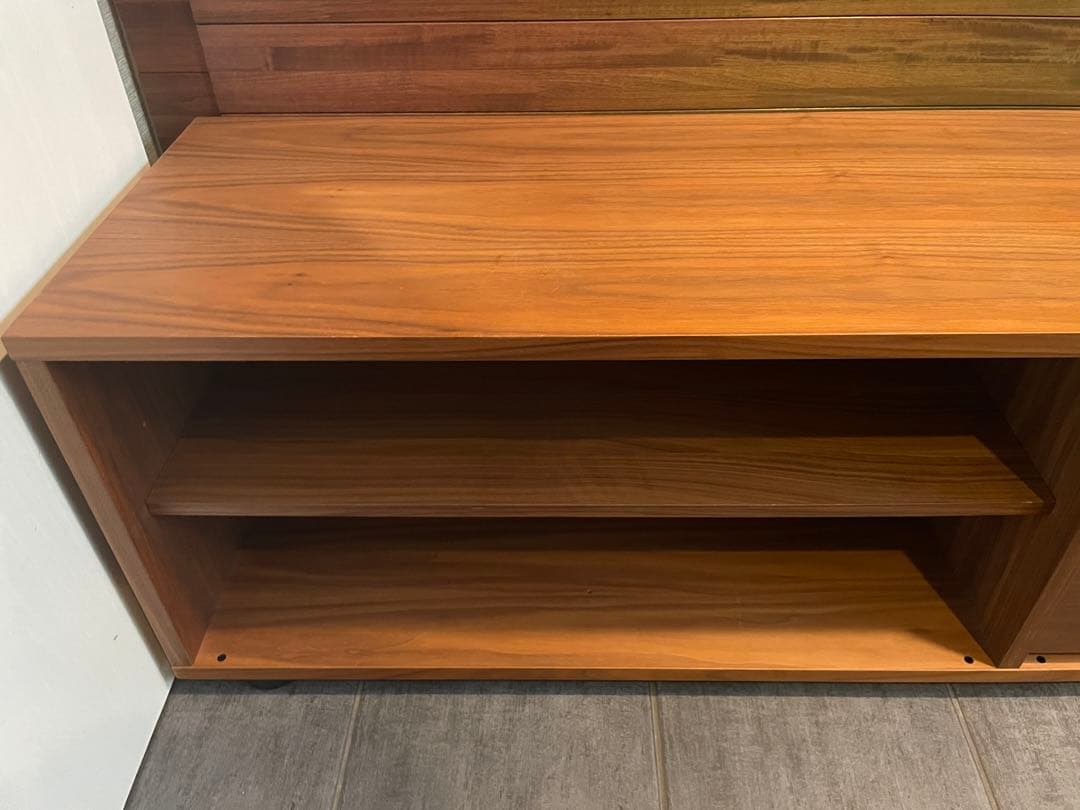 san nekoMUJI/無印良品■ウォルナット材スタッキングキャビネット