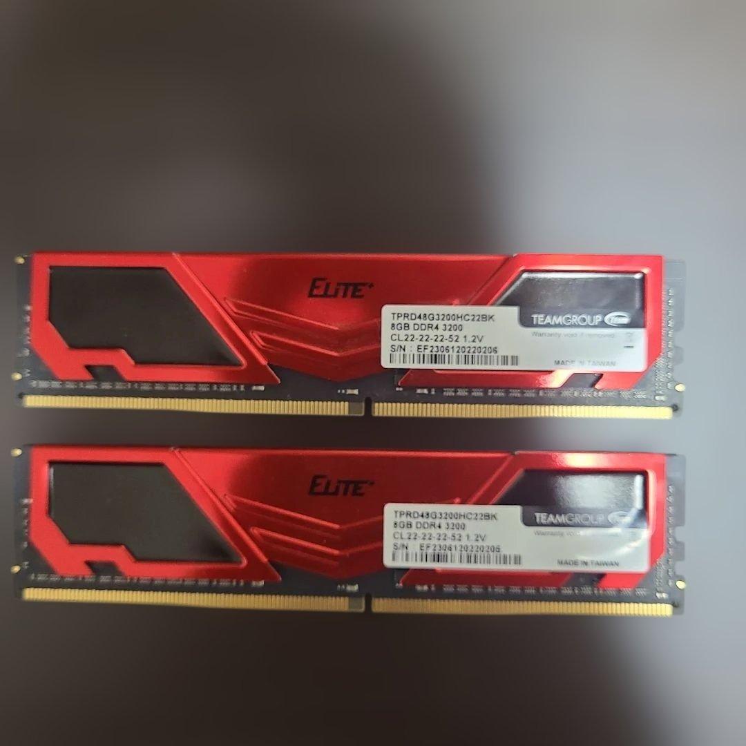 TEAMGROUP 8GB DDR4 3200MHz メモリー