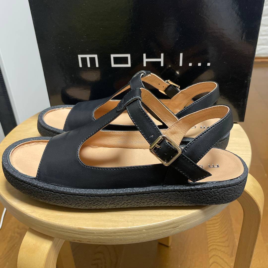 専用です。MOHI ブラック コンフォートサンダル
