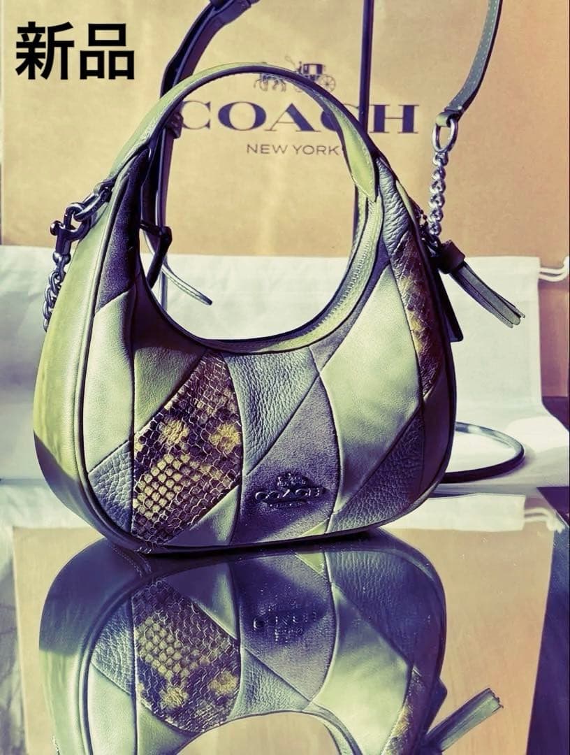 新品☆COACH カルメンミニ袋付コーチ•coachtopia 正規品