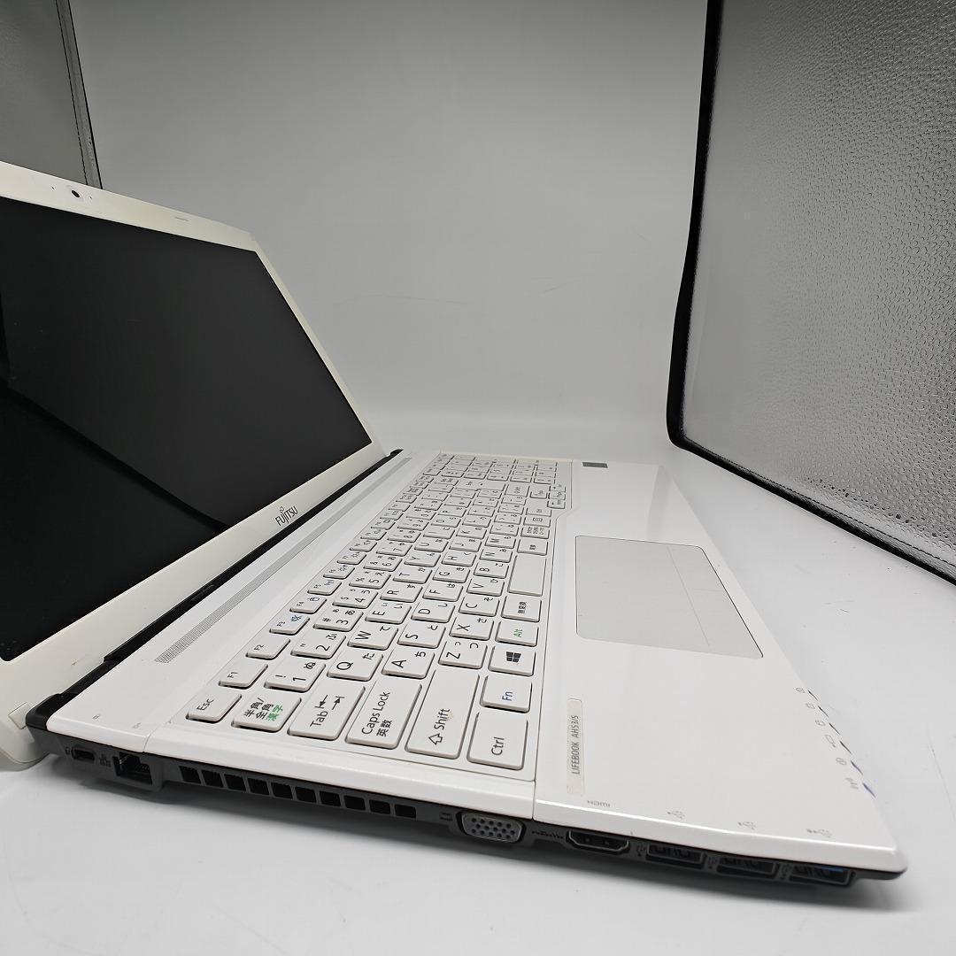 【富士通】AH53 高性能i7 SSD512GB 16GB ホワイト ノートPC