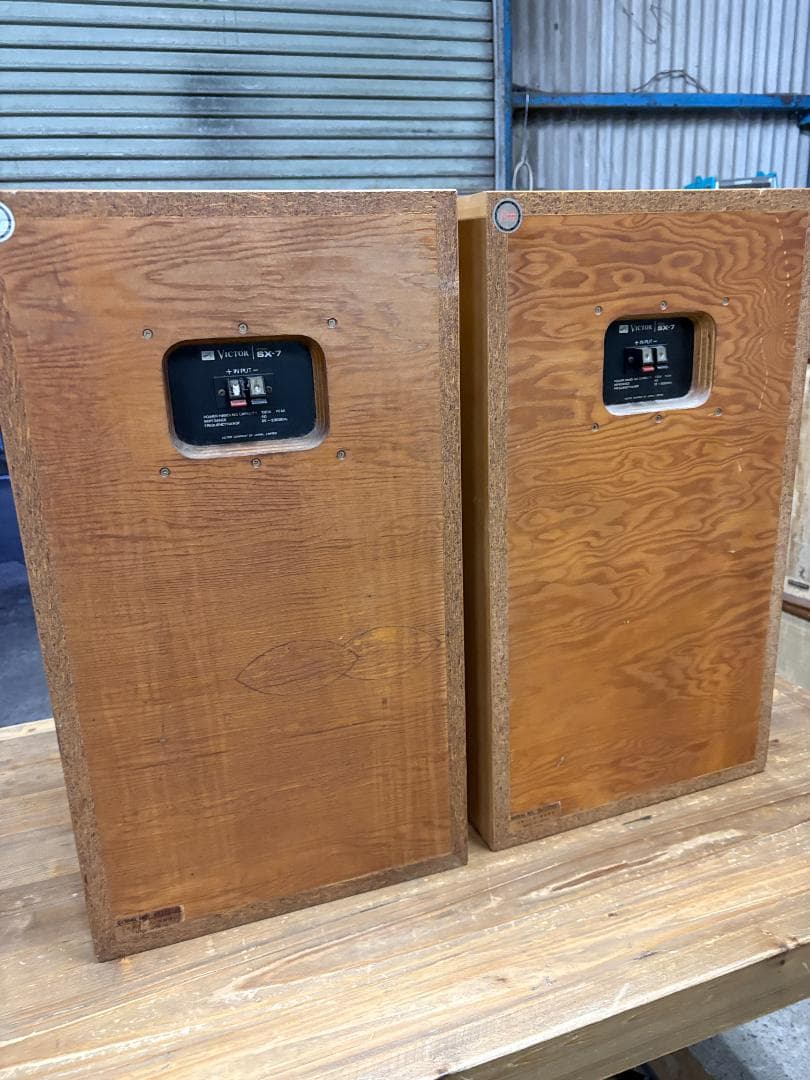 Victor SX-7 スピーカー ペア ビクター 3ウェイ パッシブ 木目調
