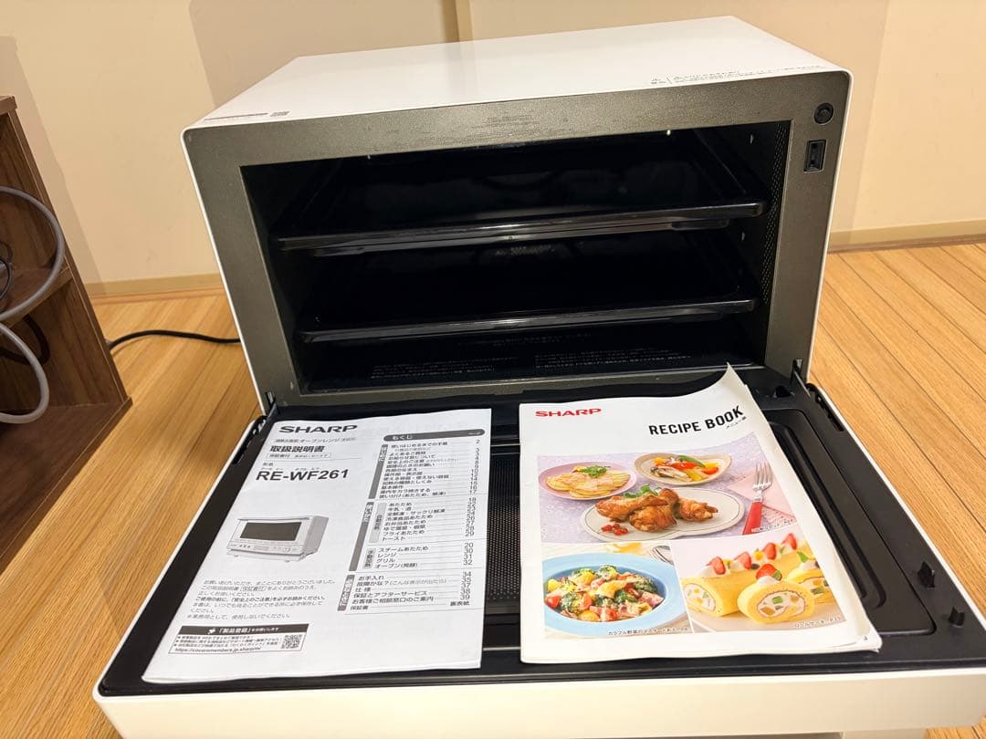 シャープ PLAINLY RE-WF261-W 21年製 過熱水蒸気 動作確認済