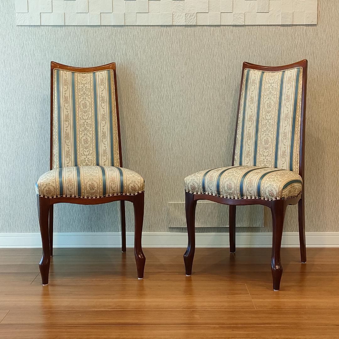 マルニ木工　ベルサイユ　ダイニングチェア　ロココ様式　2脚セット