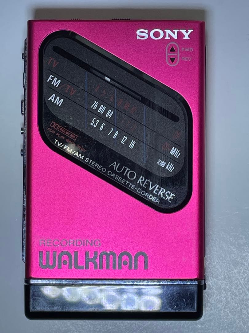 SONY WM-F203 カセットプレーヤー ピンク