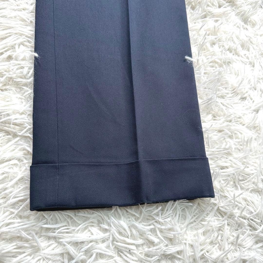 ブリティッシュメイド　オフィサーパンツ　ポーツマス　コットンドリル　ネイビー　L