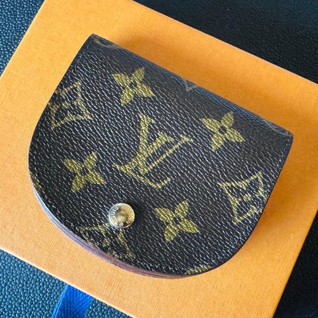 LOUIS VUITTON モノグラム ポルトモネ グゼ ケース 外観美品