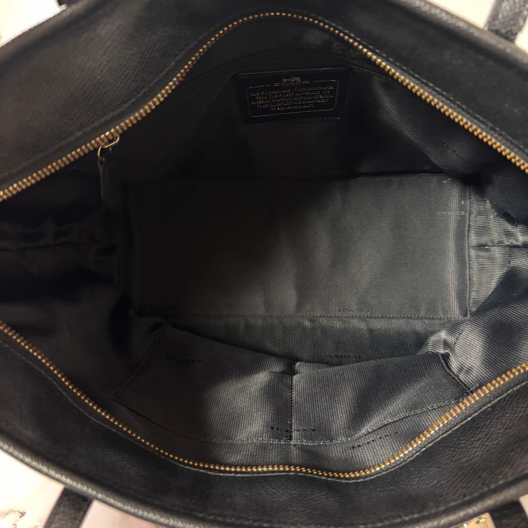 【美品】コーチトートバッグ ショルダーバック 通勤 通学 A4 PCビジネス