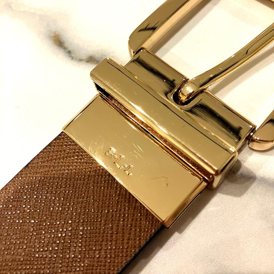 極美品✨LAUREN RALPH LAUREN ベルト リバーシブル 本革