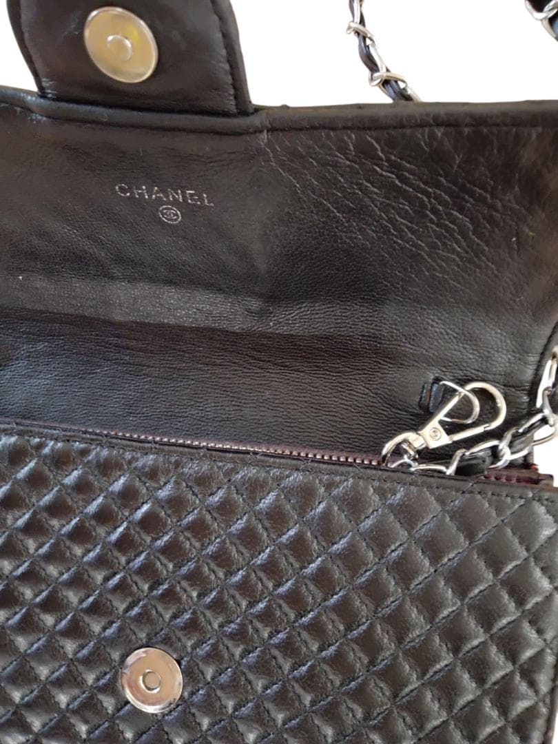 シャネル カメリア チェーンウォレット ショルダーバッグ ポシェット