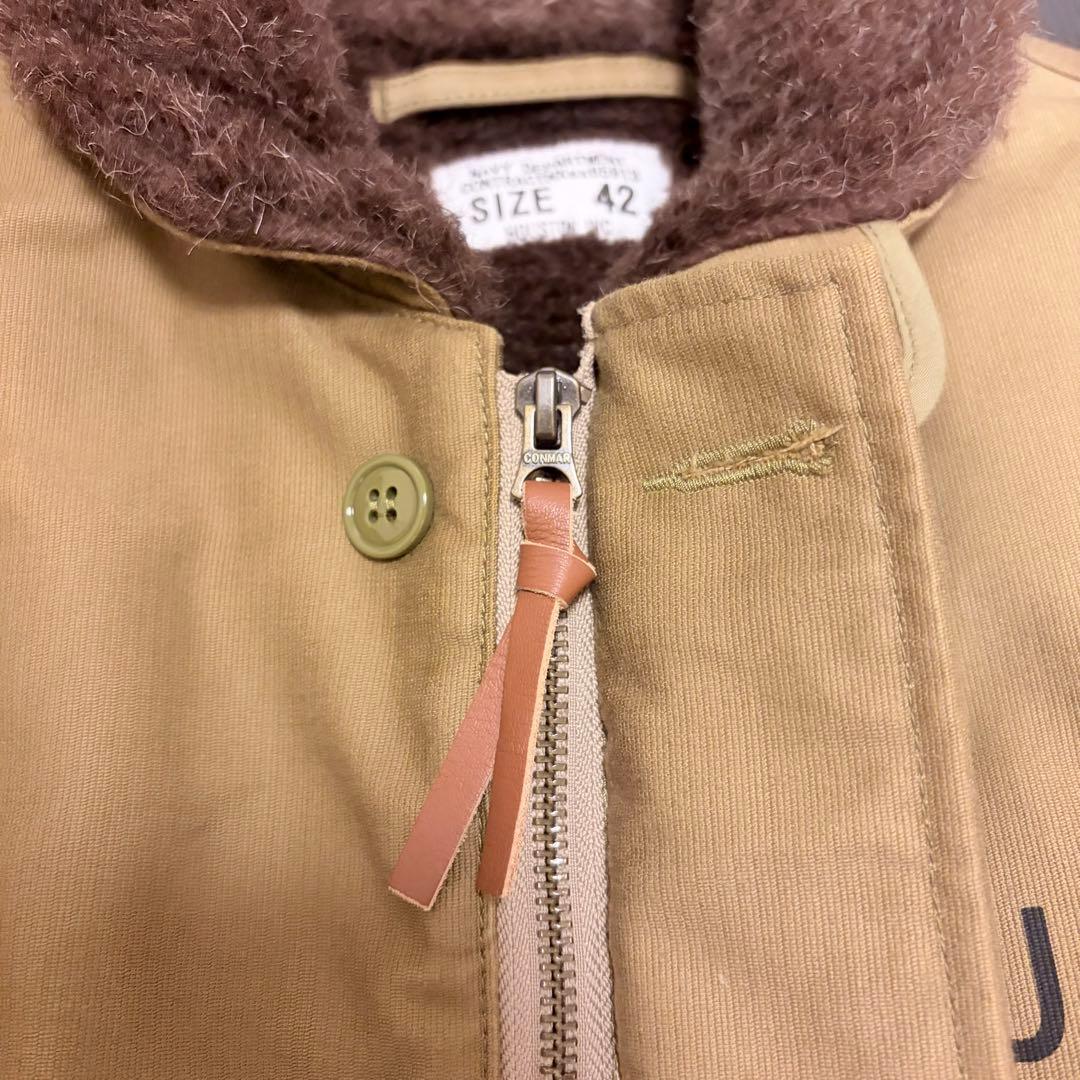 HOUSTON 51131 N-1 デッキジャケット アルパカライニング 42