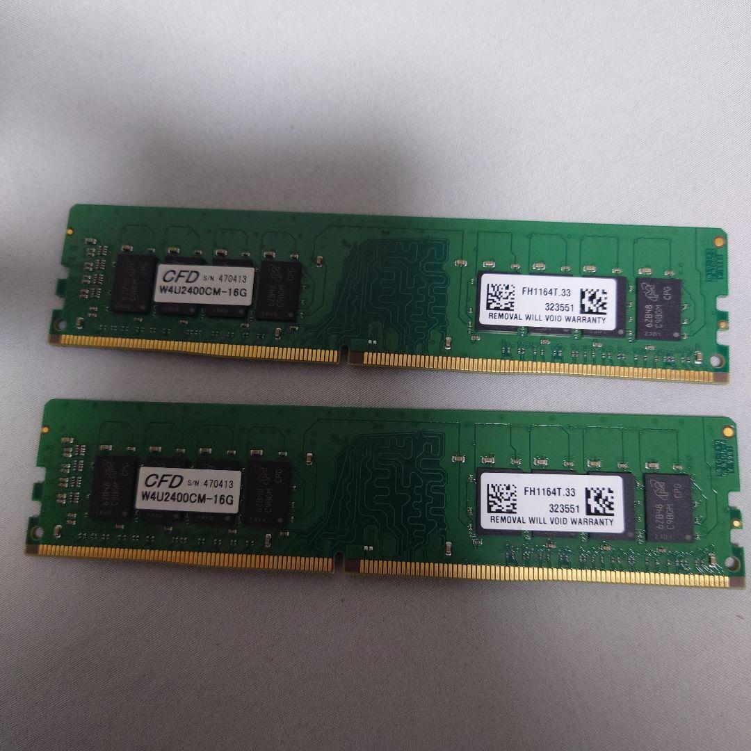 冬*裕様 Crucial 32GB 16×2 DDR4-2400CT16G4DF