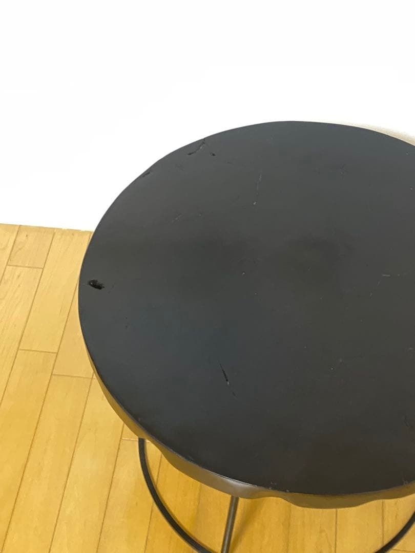 オランダ製　サイドテーブル　zuiver社　一枚板　ヴィンテージ