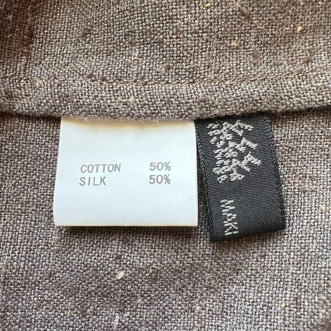 糸糸糸 MAKI TEXTILE STUDIO コットン シルク混ワイドパンツ