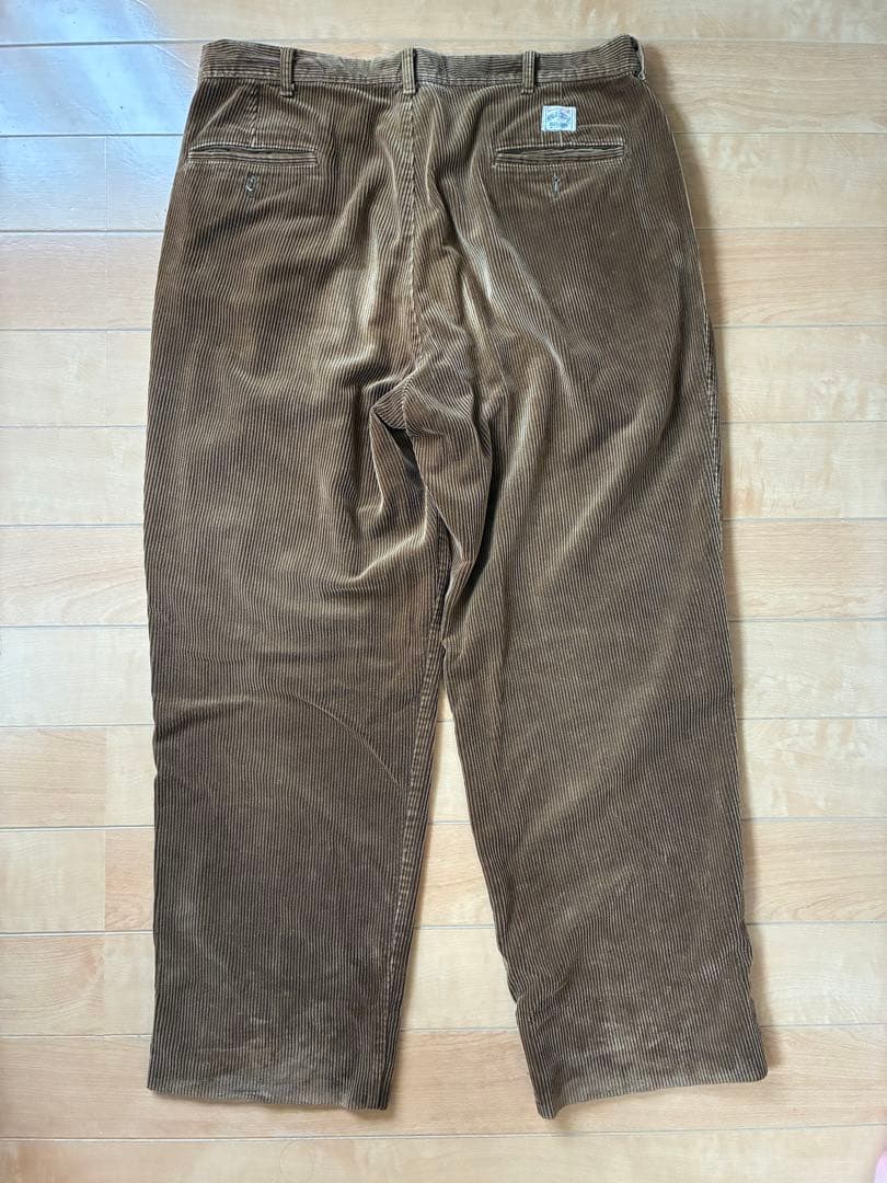 ラルフローレン　コーデュロイパンツ　usa製 90s ワイド　ブラウン
