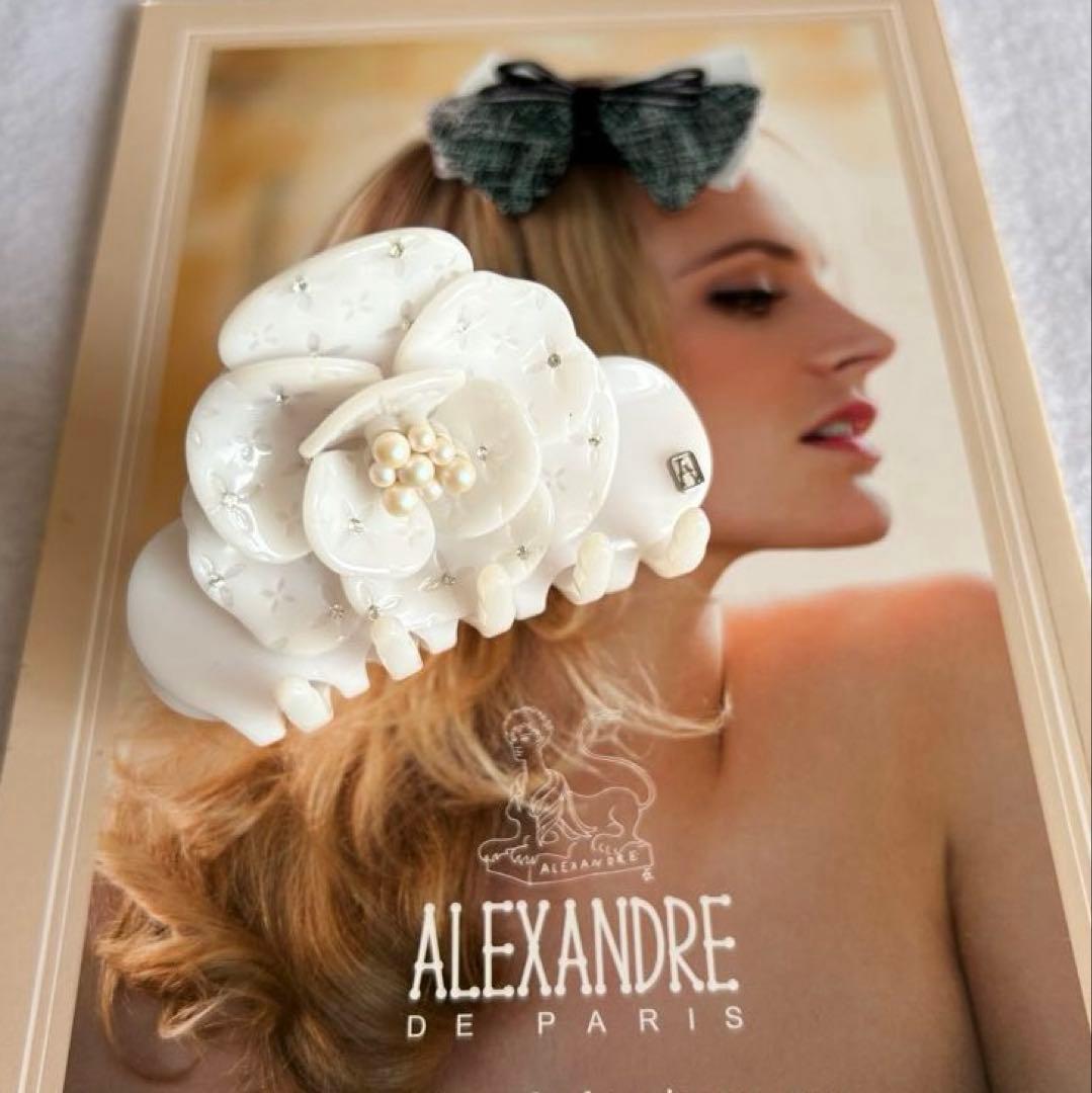 【美品】ALEXANDRE DE PARIS LISERAI S クリップ 白