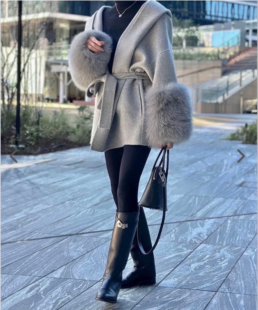 週末SALE ubig ウールダブルフェイスフーディfox