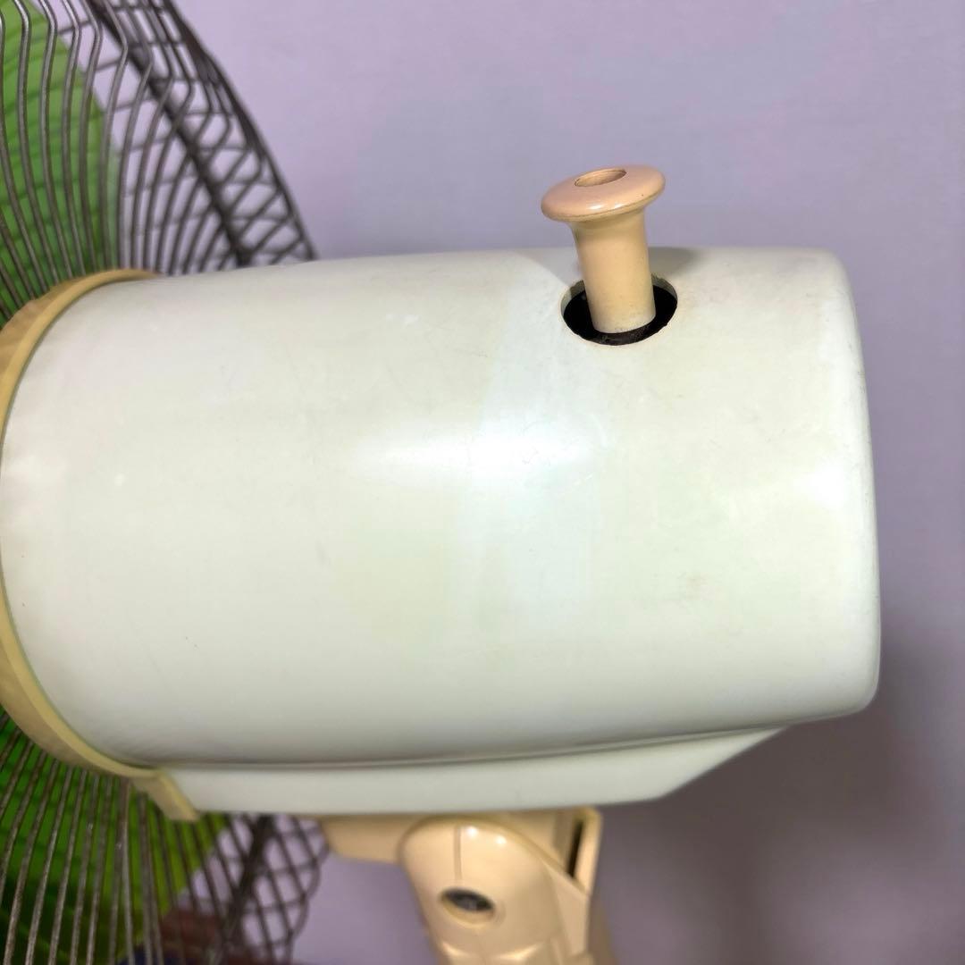 希少 昭和レトロ National 3枚羽 扇風機 大型 緑 ヴィンテージ