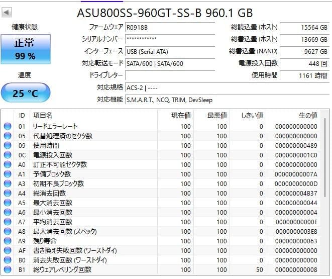 ADATA SU800 960GB SSD 2.5インチ　2枚セット