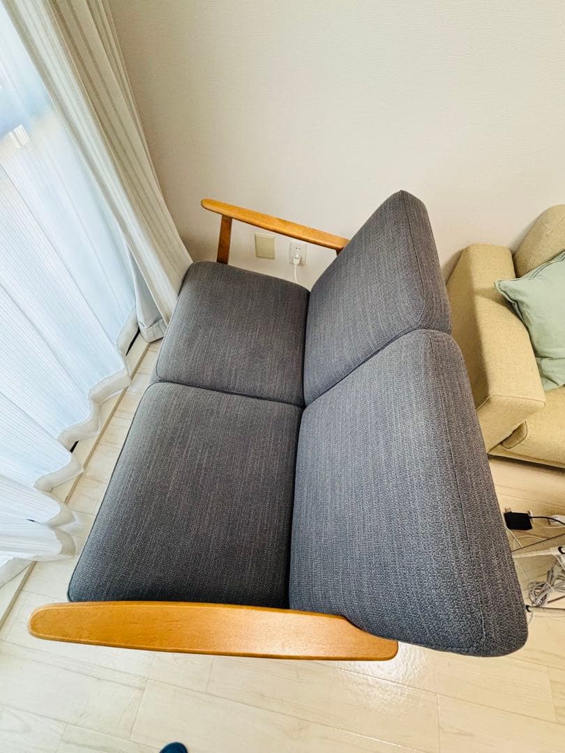 IKEA EKENÄSET 2-3人掛けソファ チャコールグレー