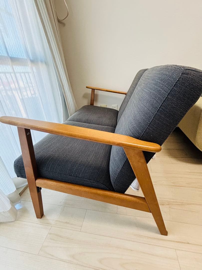 IKEA EKENÄSET 2-3人掛けソファ チャコールグレー