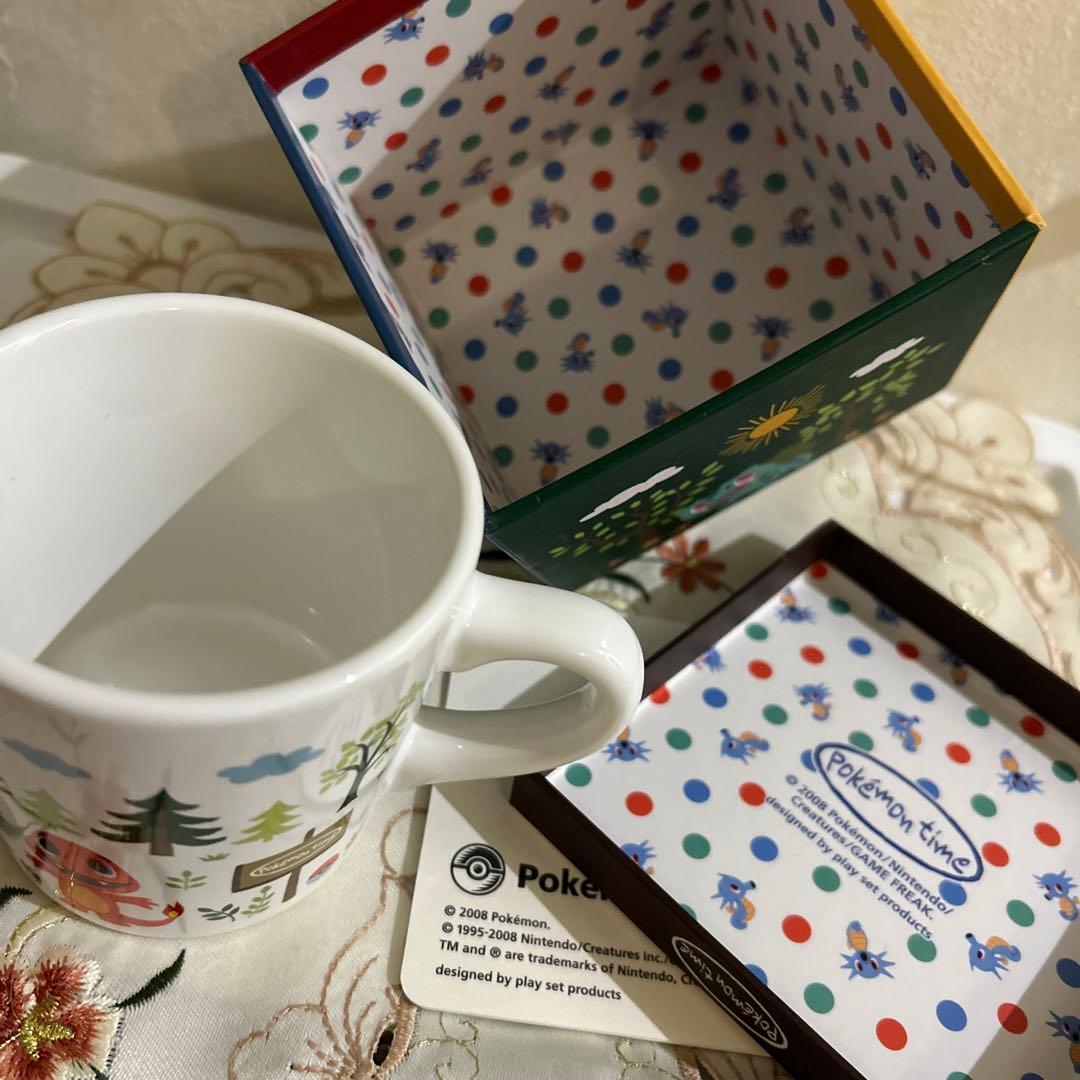 ポケモンタイム マグカップ 陶器製 2008年　希少pokémon time