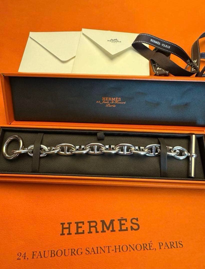 【新品未使用品】HERMES シェーヌダンクル TGM11コマ　ブレスレット