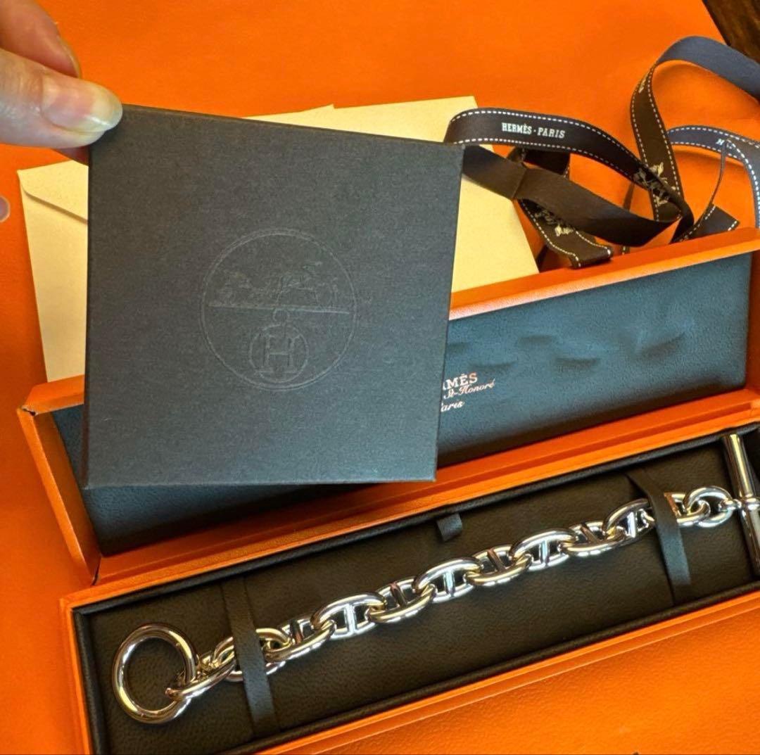 【新品未使用品】HERMES シェーヌダンクル TGM11コマ　ブレスレット