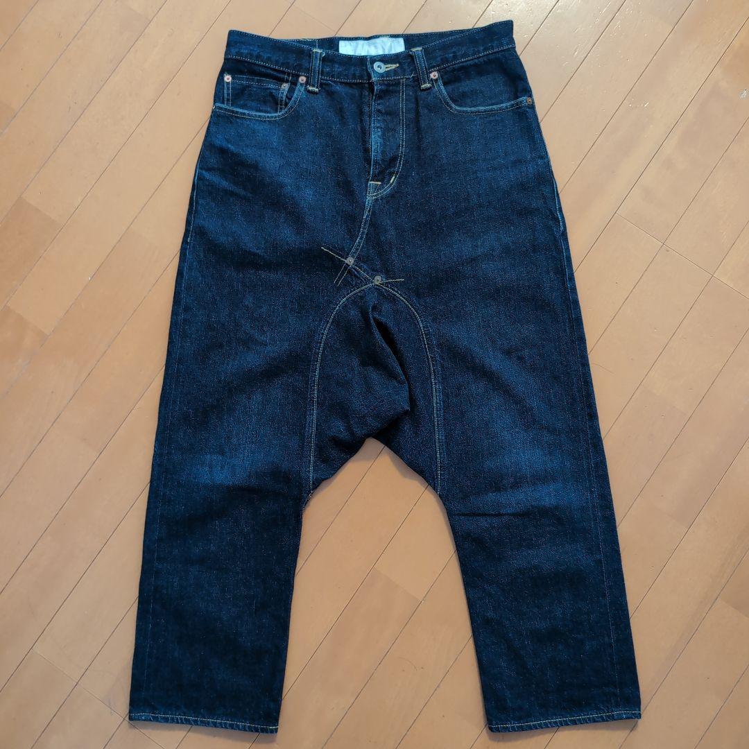 GANRYU定番サルエルデニムパンツガンリュウインディゴコムデギャルソンフミト