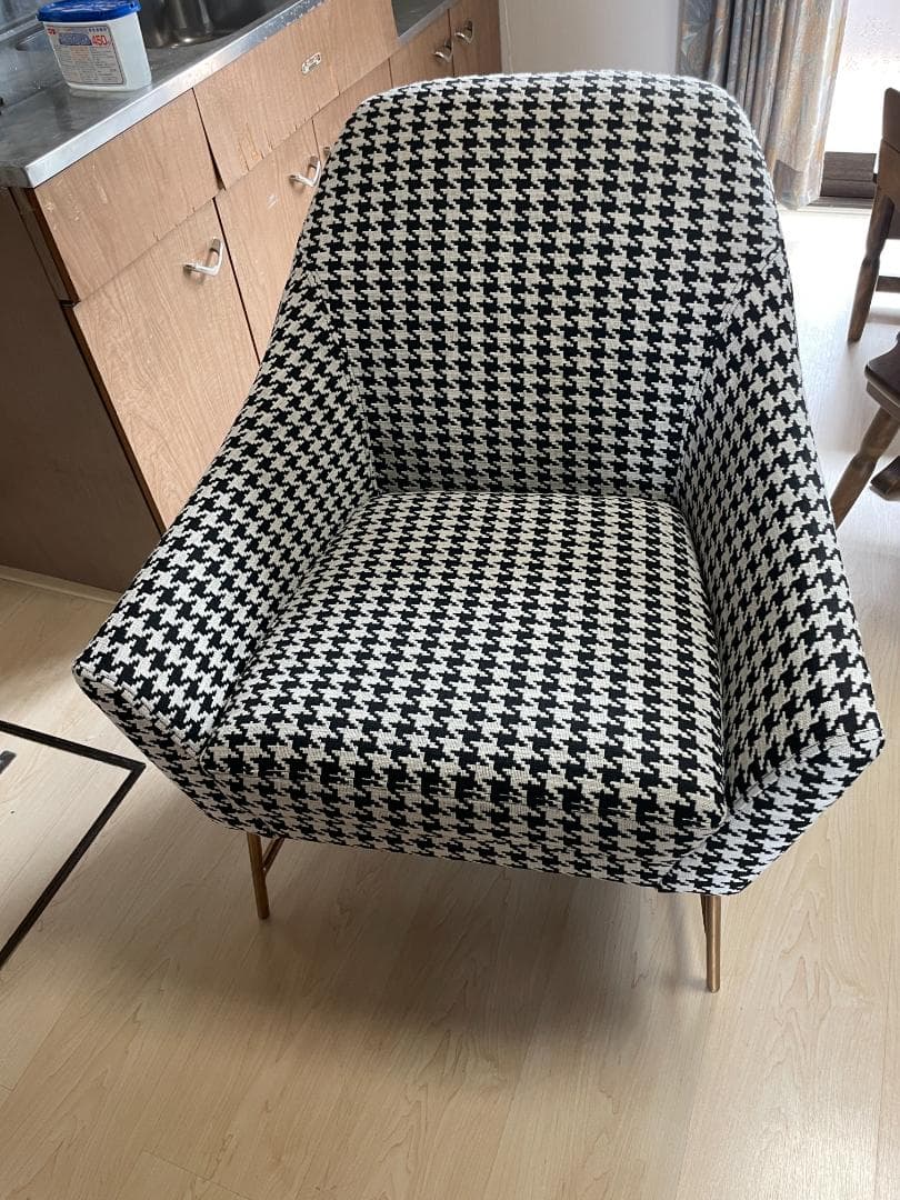 Francfranc AUGEN CHAIR オウゲンチェア 千鳥格子柄