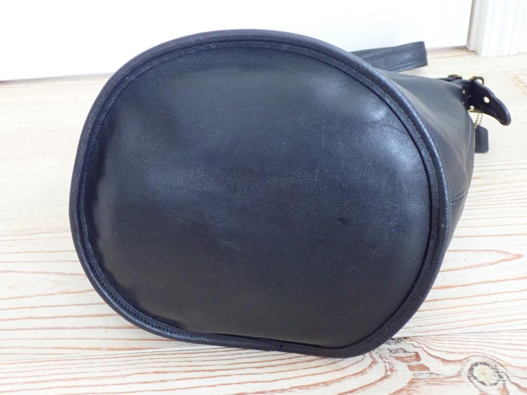 COACH オールドコーチ ドラム型 9085 オール本革レザーショルダーバック