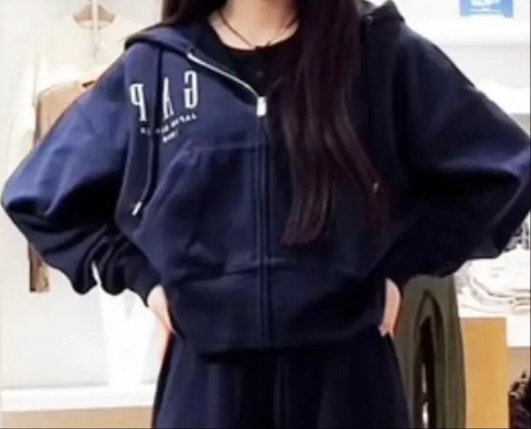 GAP 30th 30周年アニバーサリー ヘビーウェイト パーカー M ネイビー